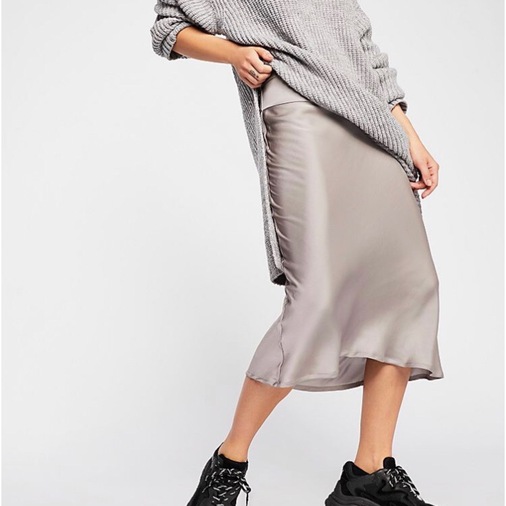 Free People * Normani bias cut skirt